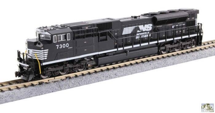 EMD SD70ACU - DCC -- Norfolk Southern 7300 (black, white, Horse Head Logo), N, Kato USA Inc 1768560DCC