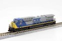 GE AC4400CW Low Numberboards - DCC -- CSX 111 (YN1, gray, blue, yellow), N, Kato USA Inc 1767044DCC