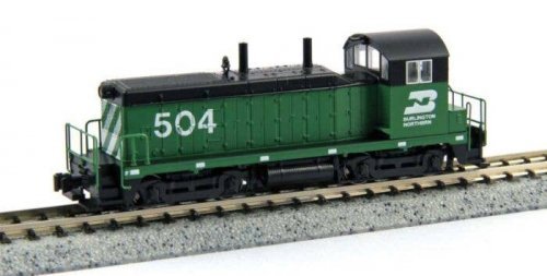EMD NW2 - DCC -- Burlington Northern 543 (Cascade Green, black, white), N, Kato USA Inc 1764378DCC