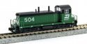EMD NW2 - DCC -- Burlington Northern 543 (Cascade Green, black, white), N, Kato USA Inc 1764378DCC