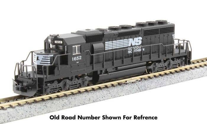 EMD SD40-2 Early Production - DCC -- Norfolk Southern 6111 (black, white), N, Kato USA Inc 1764826DCC