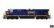 GE ES44AC GEVO - DCC -- CSX 5461 (blue, yellow, Boxcar Logo, Seaboard System Sticker), N, Kato USA Inc 1768963DCC