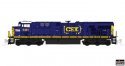 GE ES44AC GEVO - DCC -- CSX 5461 (blue, yellow, Boxcar Logo, Seaboard System Sticker), N, Kato USA Inc 1768963DCC