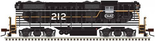 EMD GP7 - Standard DC - Classic(R) Silver -- Chicago & Eastern Illinois 215 (black, , HO, Atlas Model Railroad Co. 10003945