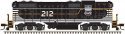 EMD GP7 - Standard DC - Classic(R) Silver -- Chicago & Eastern Illinois 215 (black, , HO, Atlas Model Railroad Co. 10003945