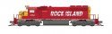 EMD SD40-2 Low Nose - Standard DC - Stealth -- Rock Island 4797 (red, yellow, white), N, Broadway Limited Imports 9490