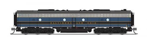 EMD E8B - Standard DC - Stealth Series -- Baltimore & Ohio 53X (blue, gray, black), N, Broadway Limited Imports 8843