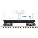 28′ Beer Can Shorty Tank Car - Ready to Run -- JM Huber JMHX 6010 (gray, blue, black), N, Trainman 50006880