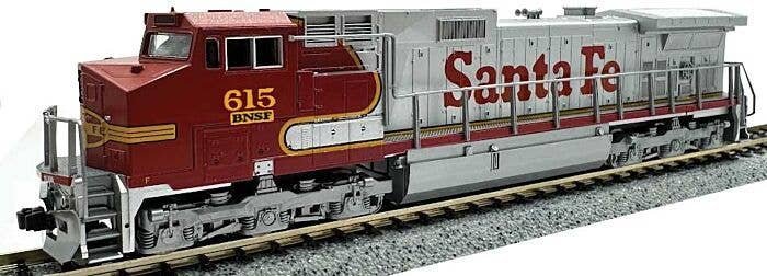 GE C44-9W - Standard DC -- BNSF Railway 667 (Ex-ATSF Patch Warbonnet, silver, red, Santa Fe Letter, N, Kato USA Inc 1763516