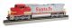 GE Dash 8-40CW - Sound and DCC -- Santa Fe 856 (Warbonnet, silver, red), HO, Bachmann Industries 68511