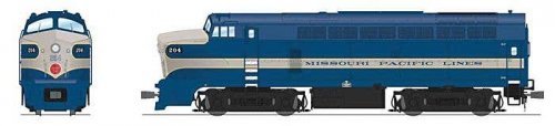 Baldwin RF16 Sharknose A-Unpowered B Set w/Sound & DCC - Paragon4(TM) -- Missouri Pacifi, HO, Broadway Limited Imports 7706