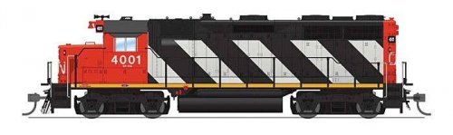 EMD GP35 Low Nose - Sound and DCC - Paragon4(TM) -- Canadian National 4001 (Sargent Stri, HO, Broadway Limited Imports 8921