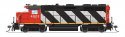 EMD GP35 Low Nose - Sound and DCC - Paragon4(TM) -- Canadian National 4001 (Sargent Stri, HO, Broadway Limited Imports 8921