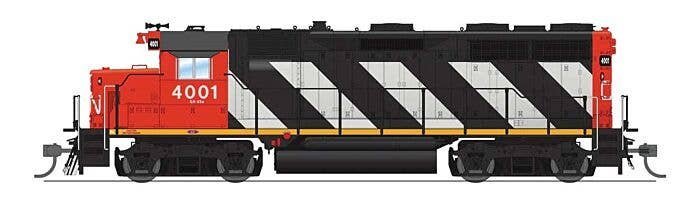 EMD GP35 Low Nose - Sound and DCC - Paragon4(TM) -- Canadian National 4001 (Sargent Stri, HO, Broadway Limited Imports 8921