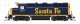 EMD GP35 Low Nose - Sound and DCC - Paragon4(TM) -- Santa Fe 3346 (Bookend, blue, yellow, HO, Broadway Limited Imports 8883