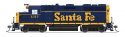 EMD GP35 Low Nose - Sound and DCC - Paragon4(TM) -- Santa Fe 3346 (Bookend, blue, yellow, HO, Broadway Limited Imports 8883