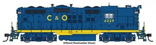 EMD GP9 Phase II - LokSound 5 Sound and DCC -- Chesapeake & Ohio 6052, HO, WalthersProto 42728