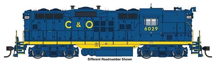 EMD GP9 Phase II - LokSound 5 Sound and DCC -- Chesapeake & Ohio 6052, HO, WalthersProto 42728