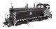 EMD NW2 - LokSound 5 Sound and DCC -- Atchison, Topeka & Santa Fe 2408 (A. T. & S. F. black, white, HO, WalthersProto 43501