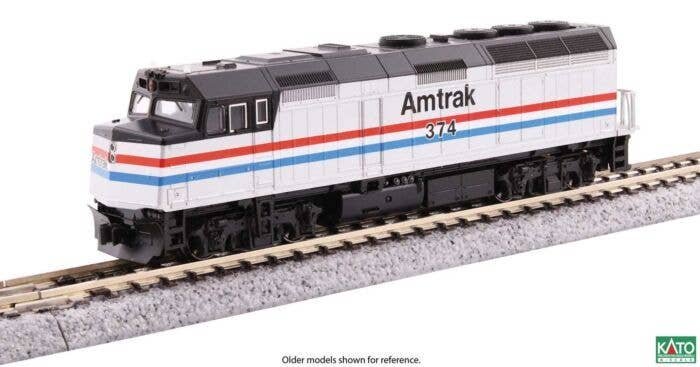 EMD F40PH As-Built Version - Sound and DCC -- Amtrak 405 (Phase III, silver, red, white, blue), N, Kato USA Inc 1766109S