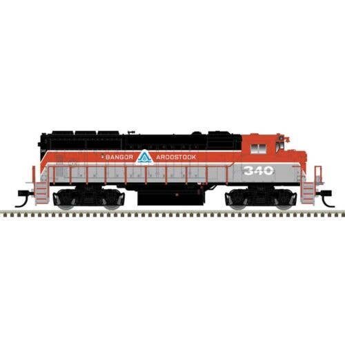 GMD GP40-2W CN Version - ESU LokSound and DCC - Master(R) -- Bangor & Aroostook 343 , HO, Atlas Model Railroad Co. 10004409