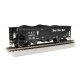 40′ Quad Hopper - Ready to Run - Silver Series(R) -- Nickel Plate 34078 (black), HO, Bachmann Industries 17623