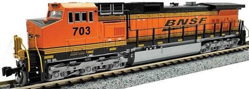 GE C44-9W - DCC -- BNSF Railway 796 (orange, black, yellow, Wedge Logo), N, Kato USA Inc 1763518DCC