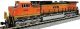 GE C44-9W - DCC -- Kansas City Southern 4400 (Ex-BNSF Patch, orange, black, yellow, KCS Logo), N, Kato USA Inc 1763519DCC