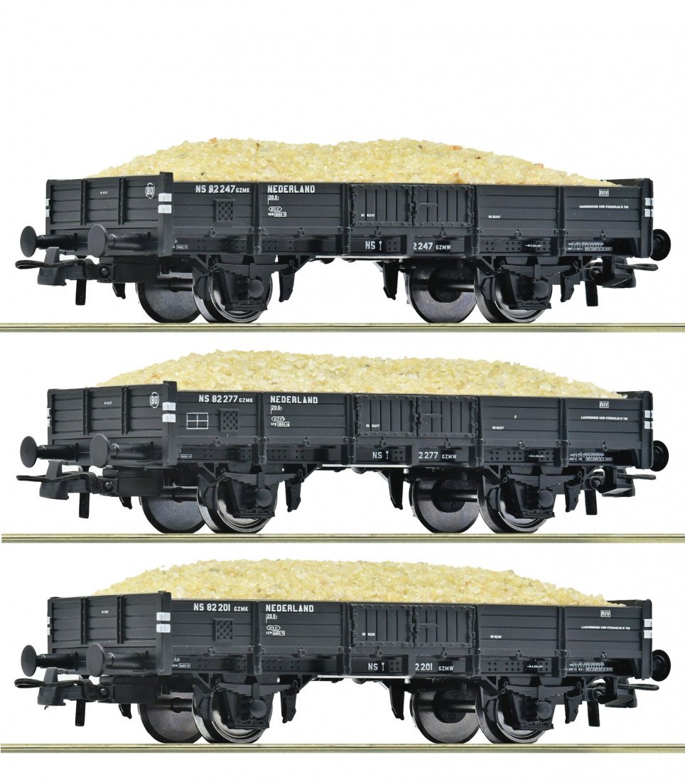 3 piece set: Sand wagons, NS, HO, Roco 6600259