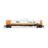 High-Capacity Cryogenic Tank Car 2-Pack - Ready to Run -- AirCo (orange, black, white, blue), N, Broadway Limited Imports 8140