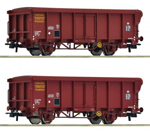 2 piece set: Roll-roof wagons, SNCF, HO, Roco 6600251