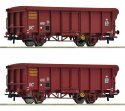 2 piece set: Roll-roof wagons, SNCF, HO, Roco 6600251