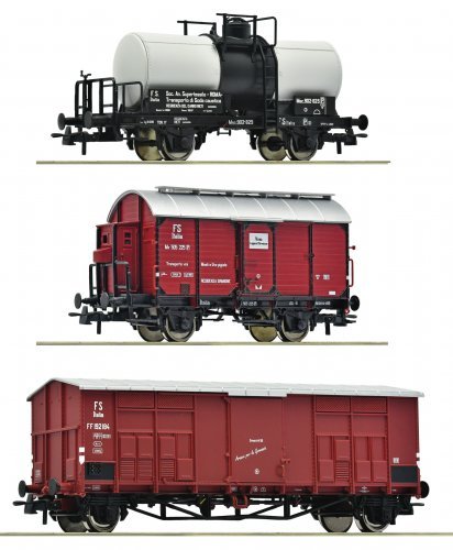 3 piece set: Branch line goods train, FS, HO, Roco 6600229