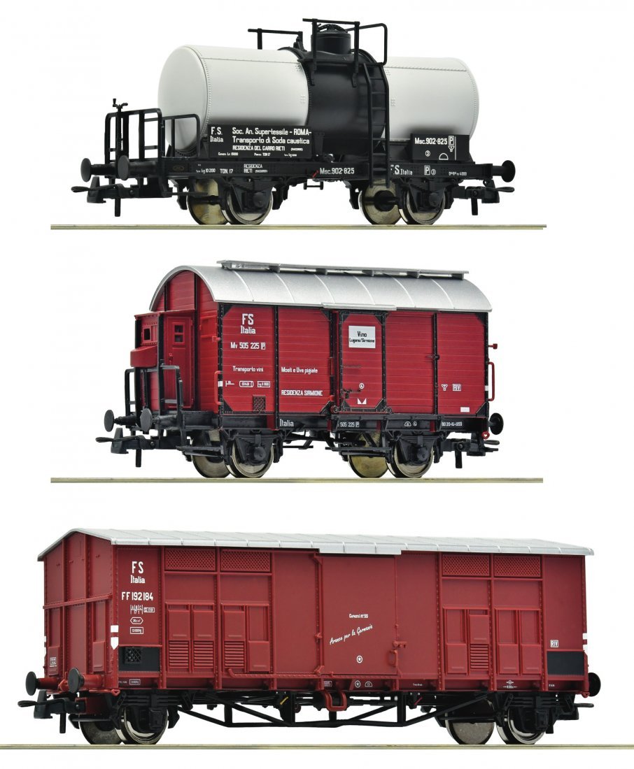 3 piece set: Branch line goods train, FS, HO, Roco 6600229