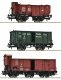 3 piece set: Goods train, K.Bay.Sts.B., HO, Roco 6600223