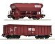 2 piece set: Goods wagons, Chemoil, HO, Roco 6600221