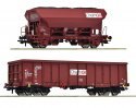 2 piece set: Goods wagons, Chemoil, HO, Roco 6600221
