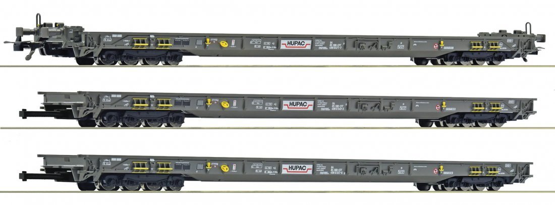 3 piece set: “Rollende Autobahn”, HUPAC, HO, Roco 6600092