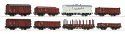 8 piece set: Goods wagons, DR, HO, Roco 67127