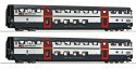 2 piece set: 1st class double-deck coaches, SBB, HO, Roco 6200215