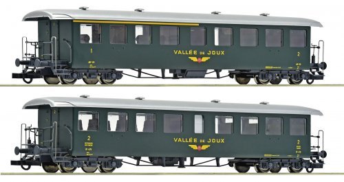 2 piece set: "Seetalbahn" coaches, PB, HO, Roco 6200198