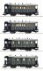 4 piece set: Local passenger train, K.Bay.Sts.B., HO, Roco 6200197