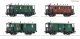 4 piece set: Passenger train, kkStB, HO, Roco 6200190