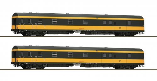 2 piece set: Postal coaches, ÖBB, HO, Roco 6200188