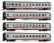 4 piece set: Express train coaches, ÖBB, HO, Roco 6200187