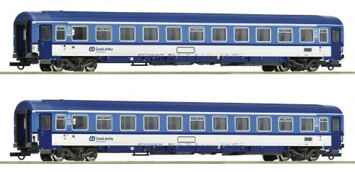 2 piece set: Eurofima coach, CD, HO, Roco 6200157