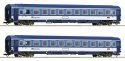 2 piece set: Eurofima coach, CD, HO, Roco 6200157