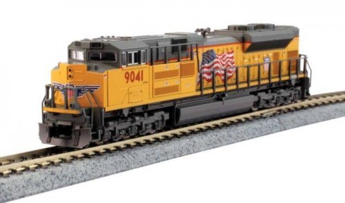 EMD SD70ACe with Nose Headlight - DCC -- Union Pacific 8962 (Armour Yellow, gray, United States, N, Kato USA Inc 1768528DCC