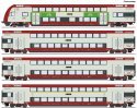 4 piece set: Double-deck coach, CFL, HO, Roco 6210148