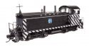 EMD NW2 - Standard DC -- Atchison, Topeka & Santa Fe 2412 (A. T. & S. F. Zebra Scheme, black, whit, HO, WalthersProto 50502